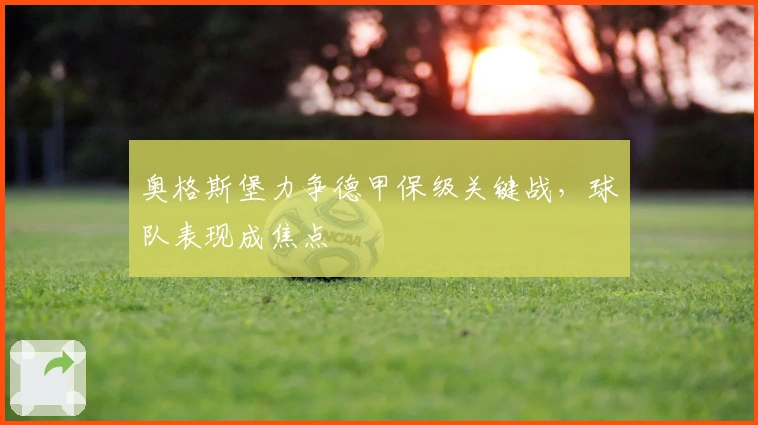 奥格斯堡力争德甲保级关键战，球队表现成焦点